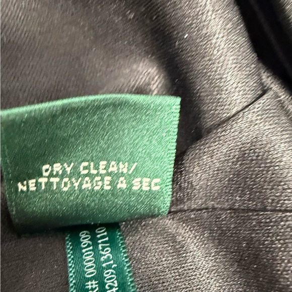 NWT Lauren Ralph Lauren Little Black Dress Women’s 14 Peplum Sheath Surplice LBD - Picture 11 of 11